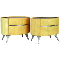 Pair of Italian Pierantonio Bonacina Modern Commodes by Giuseppe Viganò