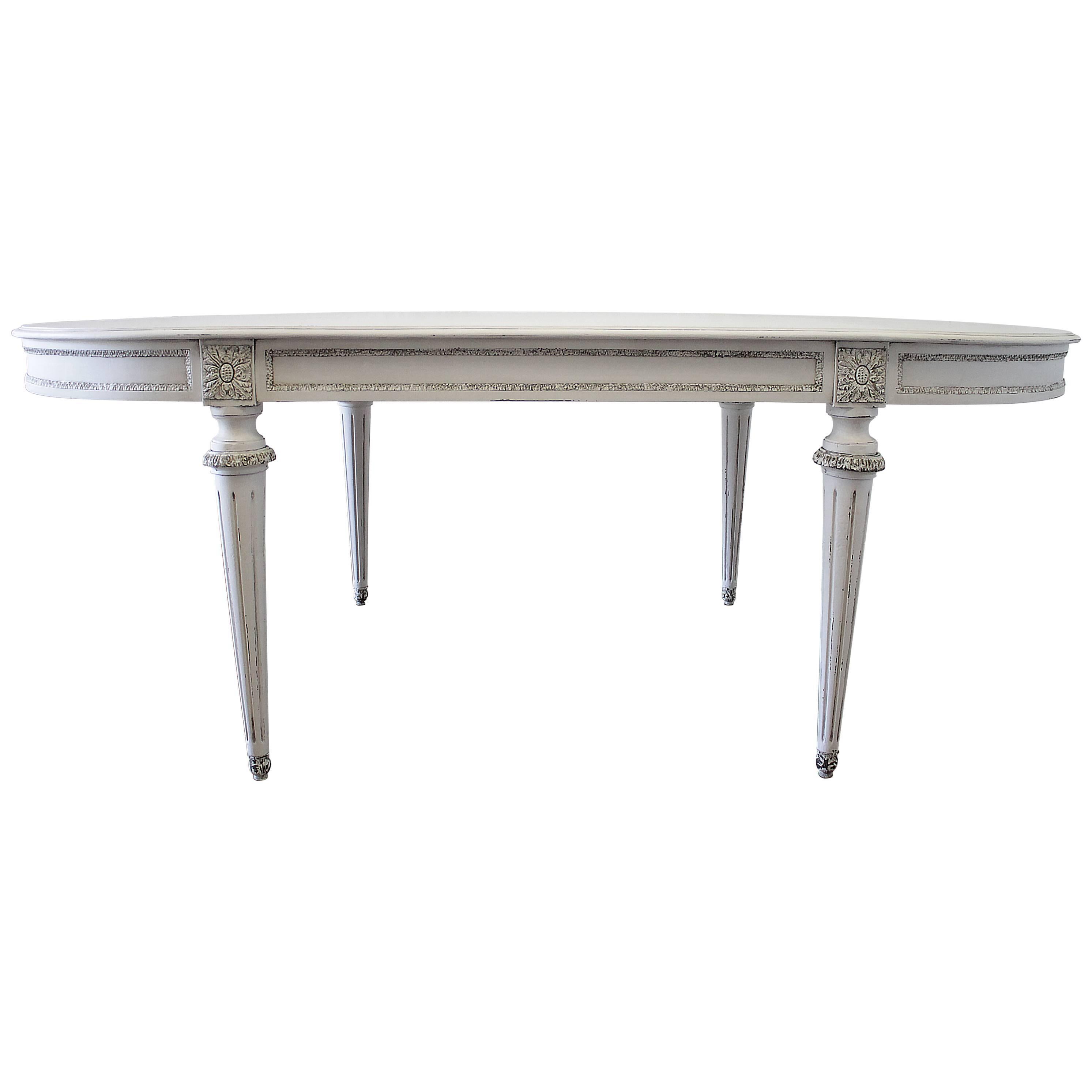 Louis XVI Style Painted Dining Table
