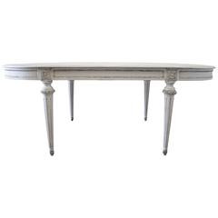 Louis XVI Style Painted Dining Table 10