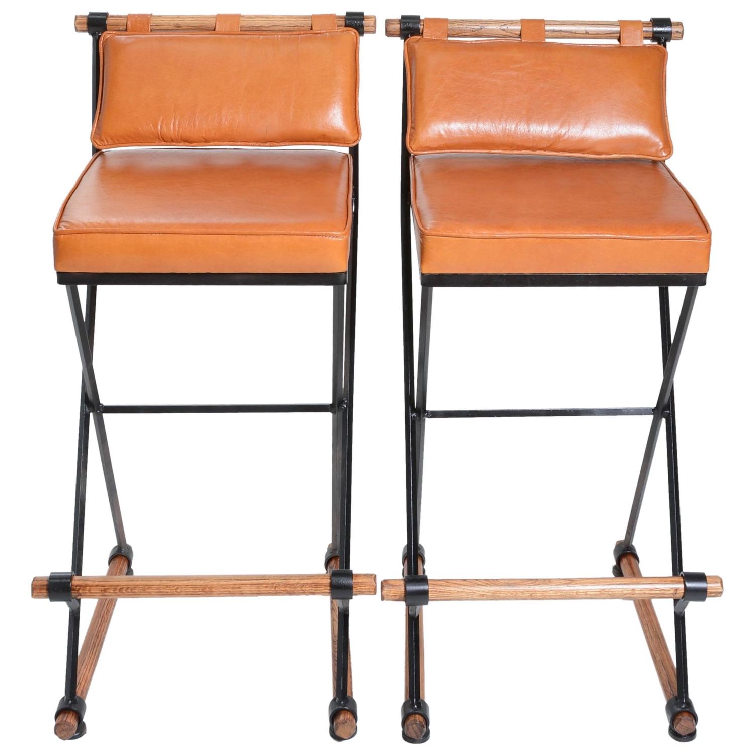 Pair of Cleo Baldon Bar Stools For Sale at 1stdibs