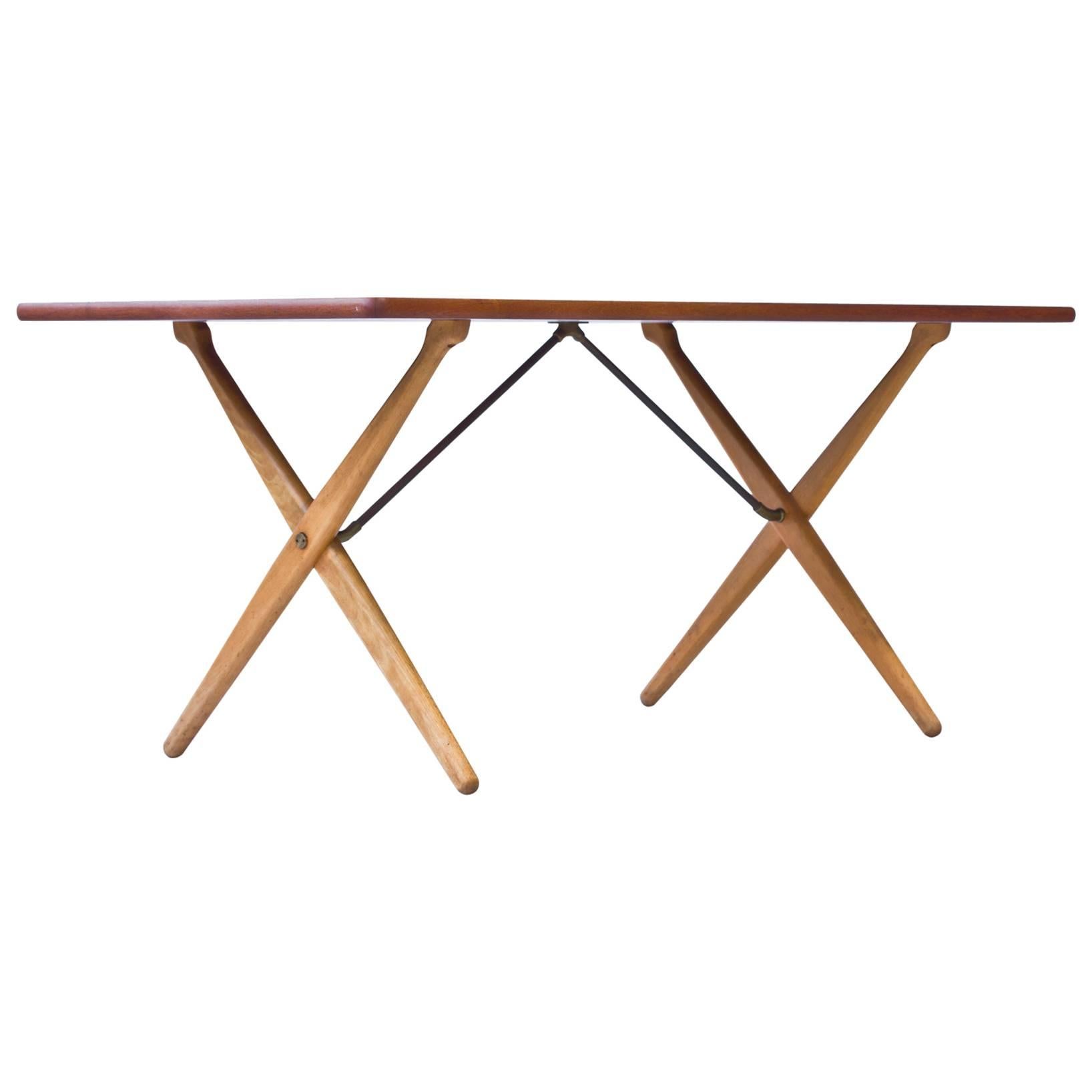 1950s "Cross Leg" Table by Hans J. Wegner