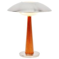 Stilnovo Table Lamp Leather, Italy, 1960