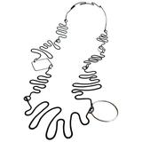 Collier Sautoir en argent et fer