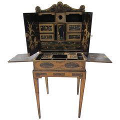 Antique "Sheraton" Dressing Table style for export, China 19th Century