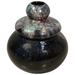 Glazed Ceramic Vase by Primavera, Signed on Base Primavera