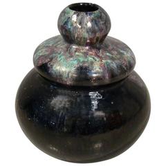 Glazed Ceramic Vase by Primavera, Signed on Base Primavera 2