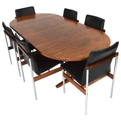 Brazilian Rosewood Dining Set, Netherlands, 1960s