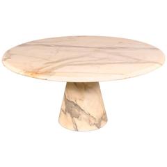 Marble Coffee Table in the Style of Angelo Mangiarotti, Italy, circa 1970