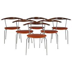 Dining chairs designed by Hans Wegner for Johannes Hansen, Denmark, 1960s 4