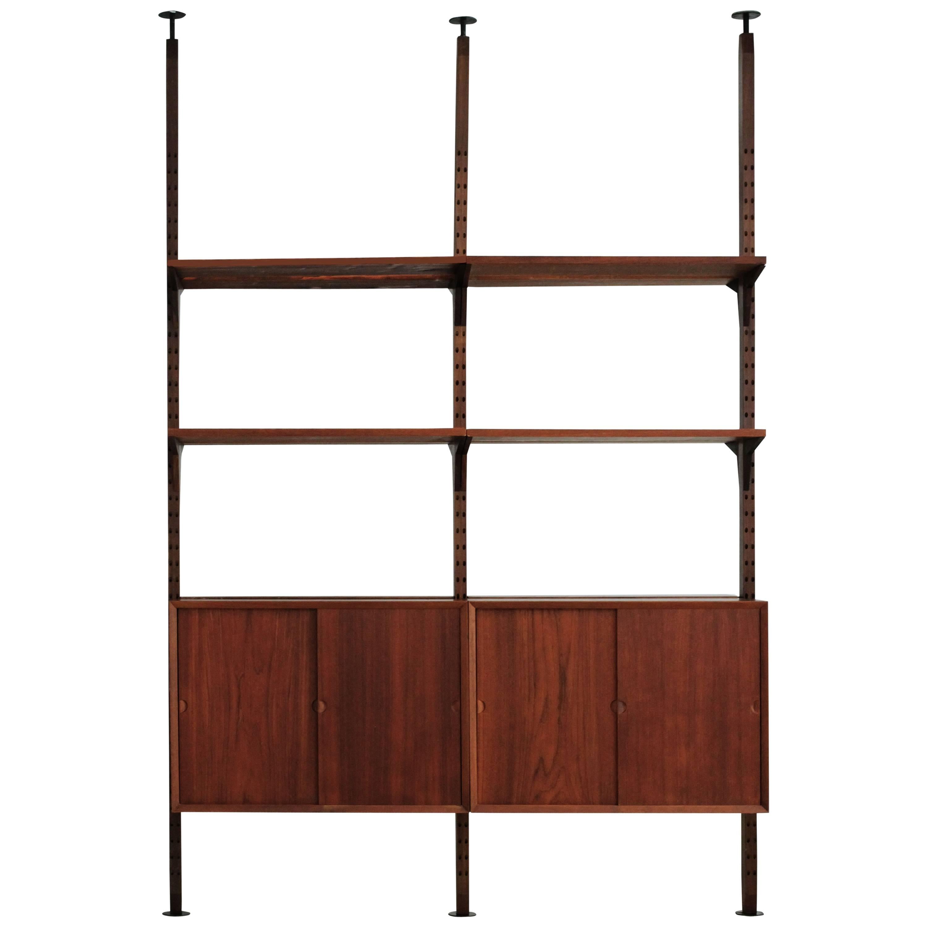 Danish Room Divider by Poul Cadovius System Cado For Sale