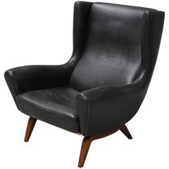Illum Wikkelso Model 110 High Back Armchair for Soren Willadsen