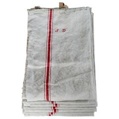 Antique 19th Century, French Kitchen Linen Towels, Oversized