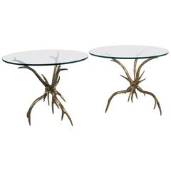 Pair of Side Tables Attributed to Arthur Court, 1970