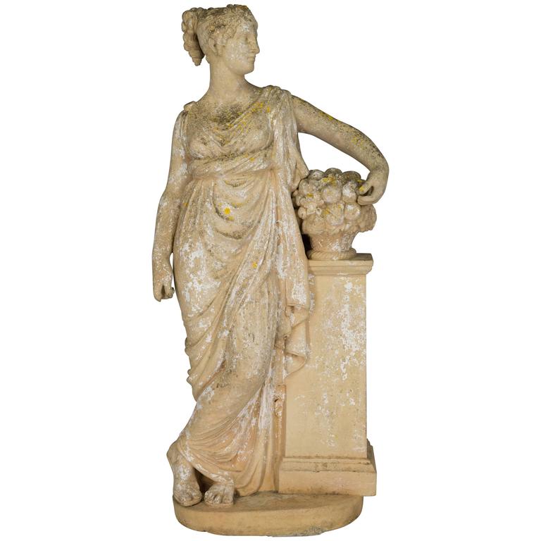 French Neoclassical Garden Statue at 1stDibs