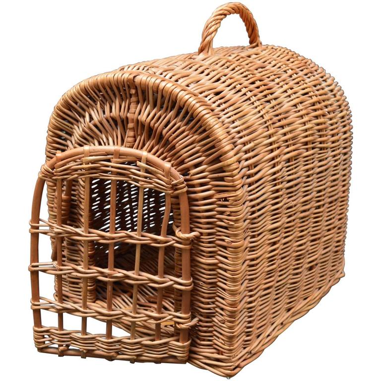 Image result for arched top wicker pet basket