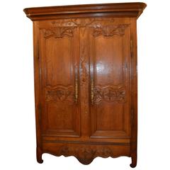 Early 19th Century Hand-Carved Armoire from France 12