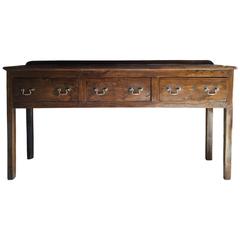 Antique Dresser Sideboard Credenza Solid Oak, Georgian, 18th Century