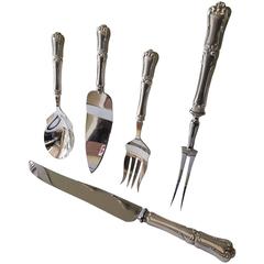 Five-Pieces Sterling Silver Carving/Serving Set