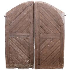 Antique Pair of Early 19th Century Pine Barn Doors from France