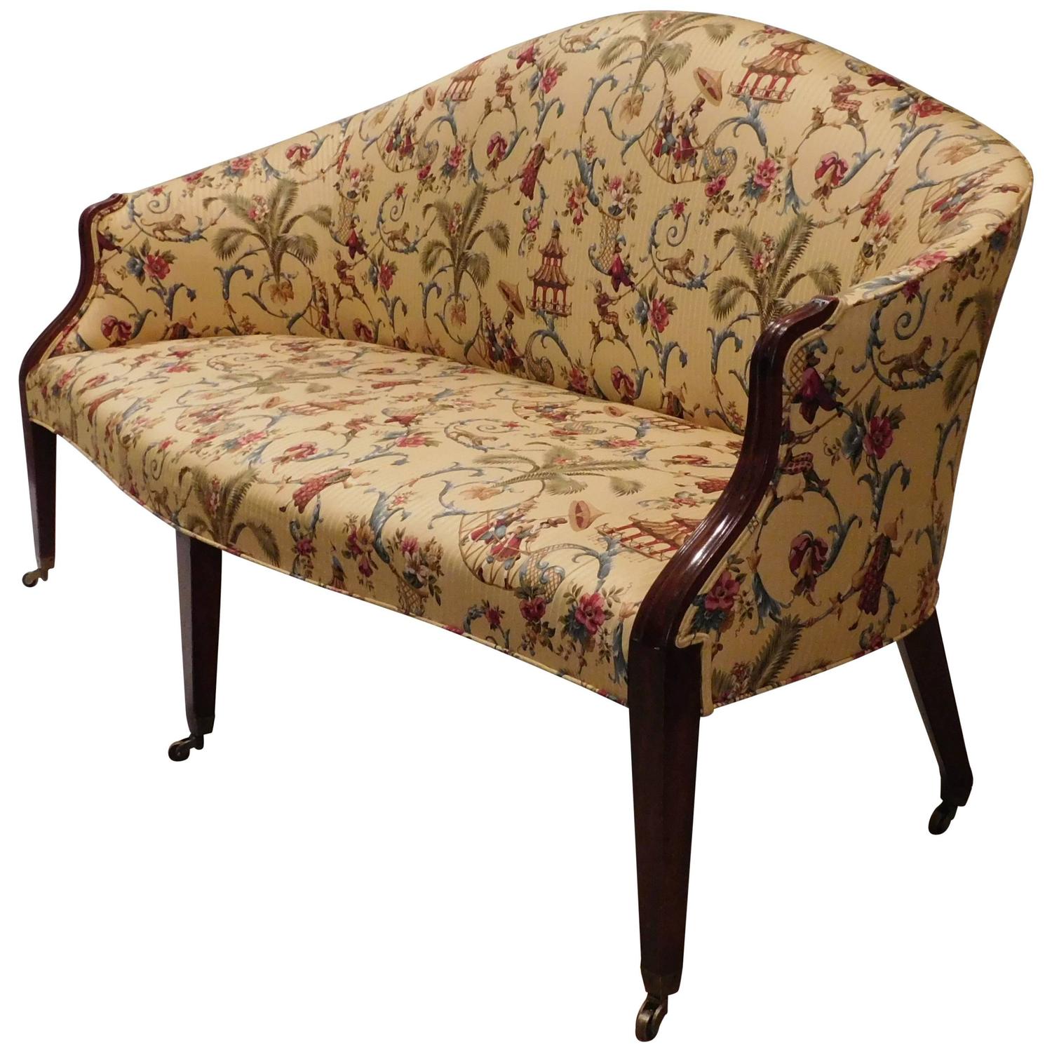 Edwardian Hepplewhite Style Sofa, England, circa 1910 For Sale at 1stdibs