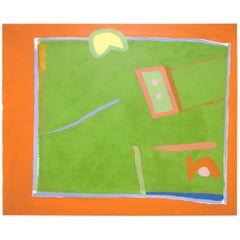John Jagel Abstract Painting Dated 1964, Student of Joseph Albers