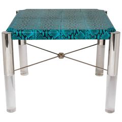 Python Print Modernist Game Table in the Manner of Karl Springer 2