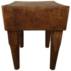 Early 20th Century Butcher Block