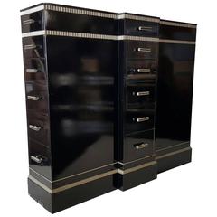 Art Deco, Machine Age Skyscraper 18 Drawer Lingerie Chest/Dresser by Kittinger 1