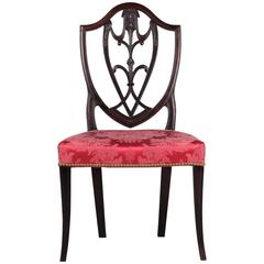 Fine American Federal Period Side Chair on Splayed Legs, New York, circa 1790