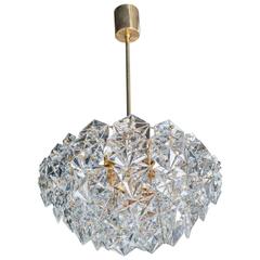 Mutli-Tier Faceted Crystal Pendant Chandelier by Kinkeldey