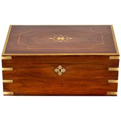 Antique Anglo-Indian Rosewood Dressing Box