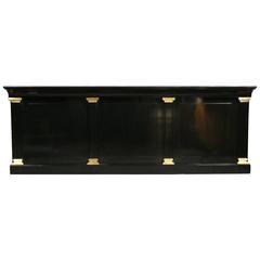 Ebonized Jansen Bar Counter in the Manner of Andre Arbus 2