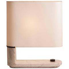 Italian Mid-Century Stamped Marble Stilnovo Table Lamp 1