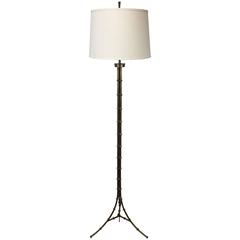 French Gilt Bamboo Motif Floor Lamp 11