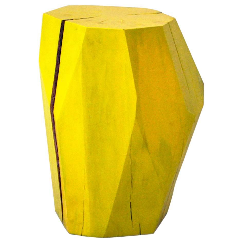 Gem Table in Faceted Solid Hardwood