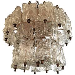 1950s Murano Glass Pendant Chandelier Ceiling Light 7