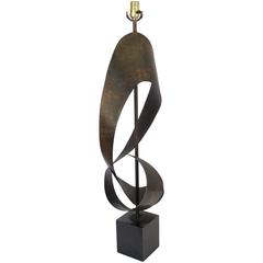 Harry Balmer for Laurel Lamp Sculptural Welded Steel Table Lamp 10