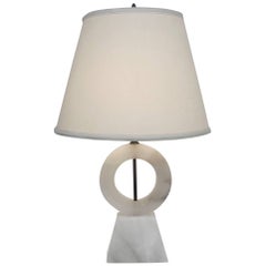 Sculptural Mid-Century Alabaster Lamp