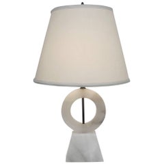 Sculptural Mid-Century Alabaster Lamp