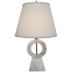 Sculptural Mid-Century Alabaster Lamp 2