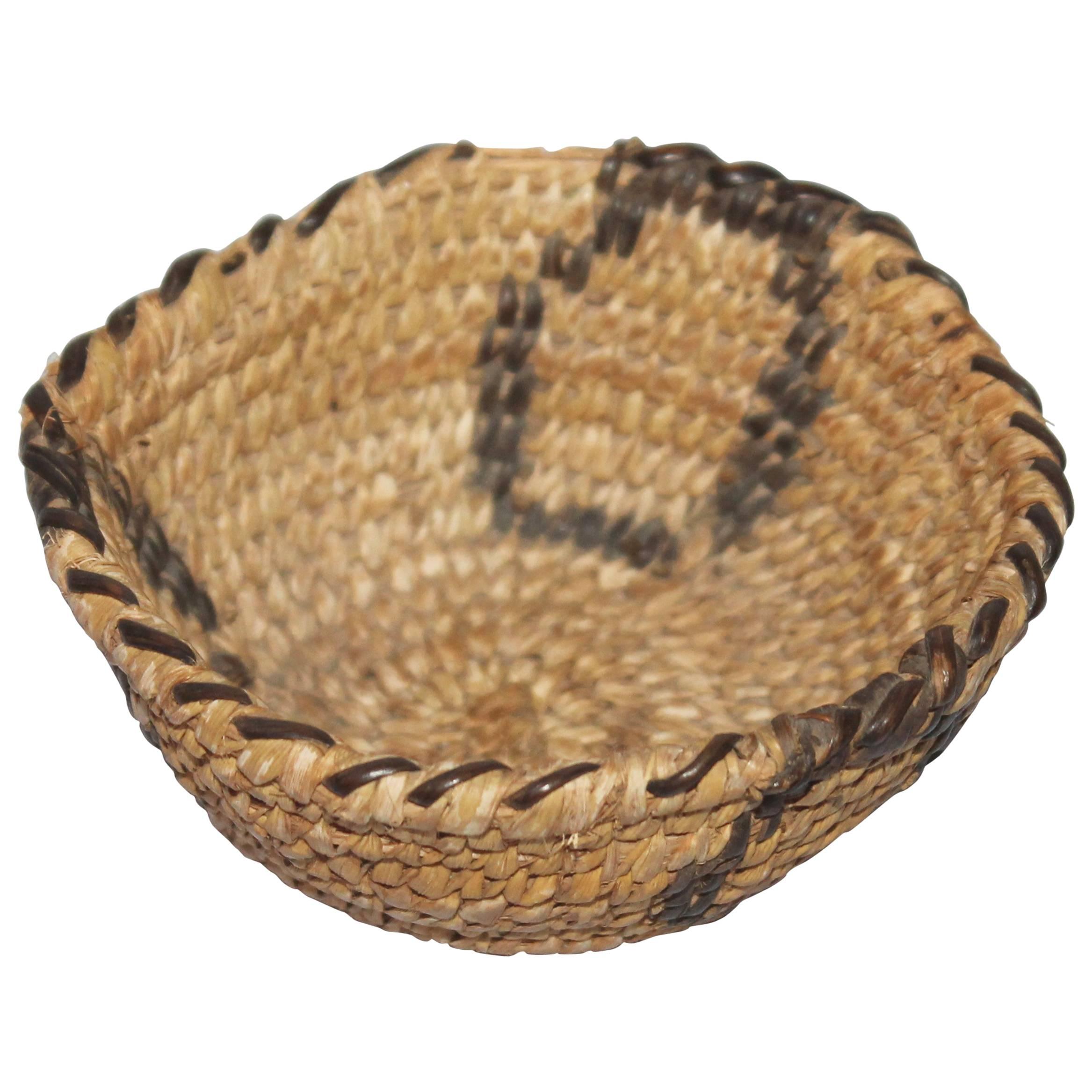 Amazing Miniature Papago Indian Basket