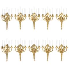 Set of Ten Louis XVI Sconces 12