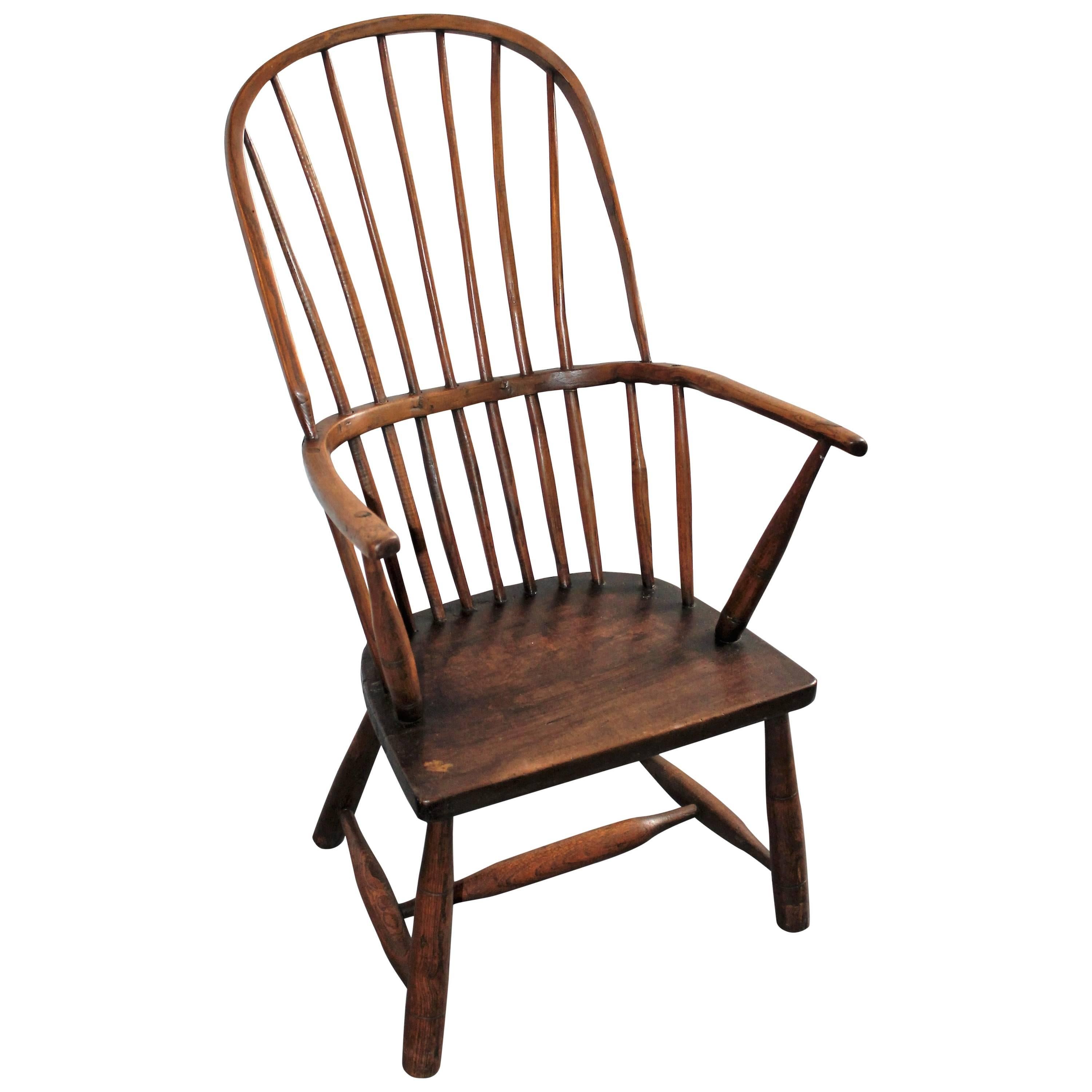 Early 19th Century English High Back Windsor Chair