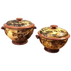 Pair of 19th Century French Pottery Tureens
