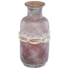 Barbini Scavo Murano Glass Vase