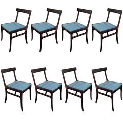 Set of Eight Rungstedlund Mahogany Dining Chairs by Ole Wanscher