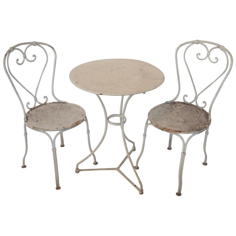 French Garden Table and Chairs Set at 1stDibs