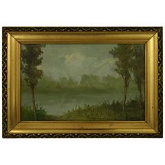 "Alpine Lake" Oil on Board