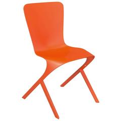 Orange Washington Skin Chair by David Adjaye for Knoll, USA Modern Side