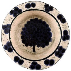Unique Birger Kaipiainen Finnish Ceramist Bowl, Unique Work from 1950s